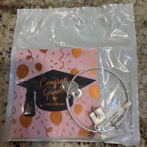 Alex and Ani Silver Graduation Cap 2019 Charm in sealed package.